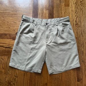 Haggar Men's Classic Tan Flat Front Shorts